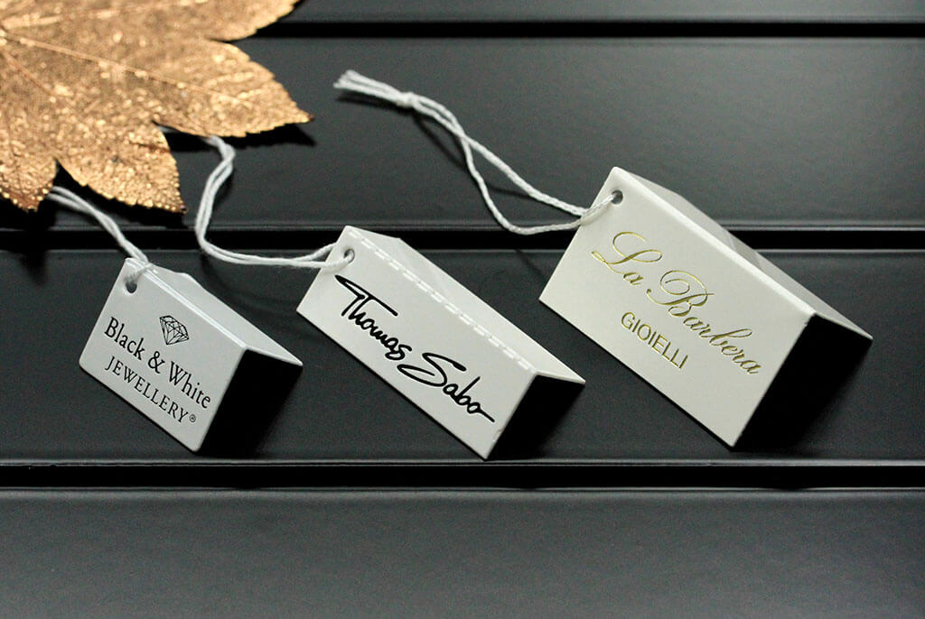 Étiquettes en carton pour bijoux livret