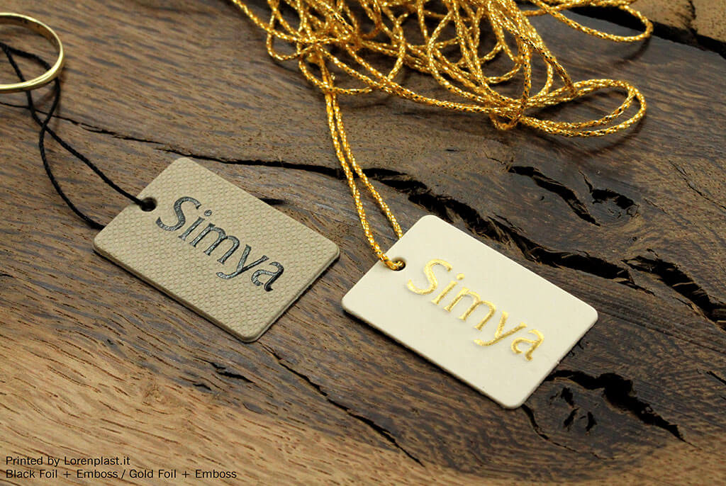 Special cardstock labels for jewelry