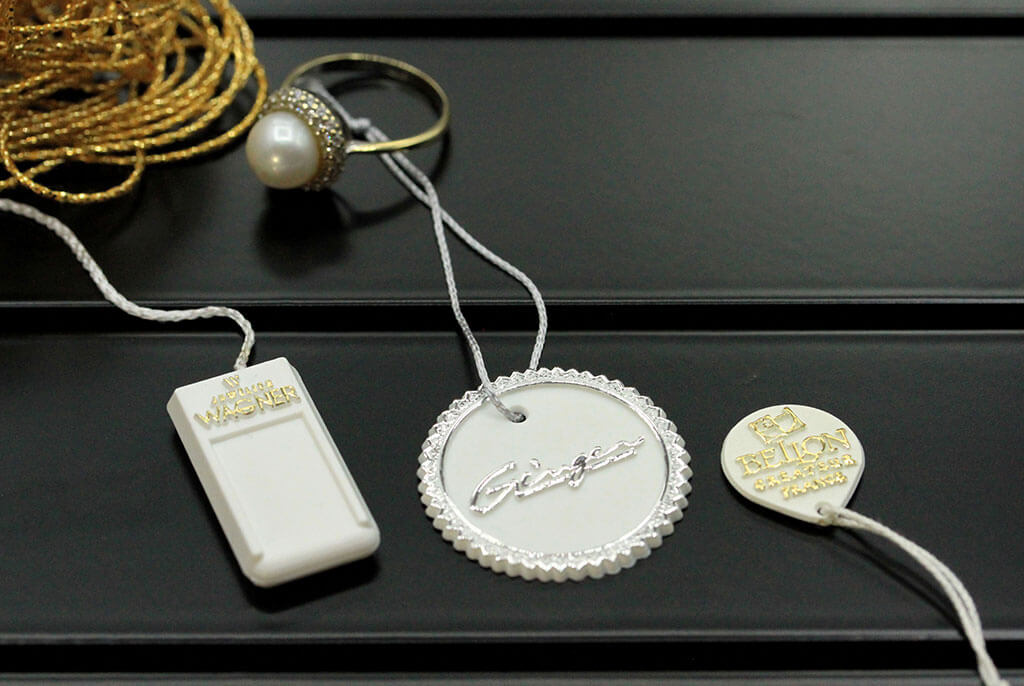 Plastic tags for jewelry - Flat